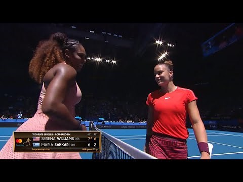 Serena Williams v Maria Sakkari highlights (RR) | Mastercard Hopman Cup 2019