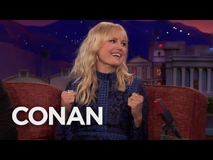 Malin Akerman Got Booed At The "Rampage" Premiere - CONAN on TBS