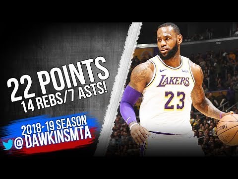 LeBron James Full Highlights 2018.12.23 Lakers vs Grizzlies - 22 Pts, 14 Rebs, 7 Asts! | FreeDawkins