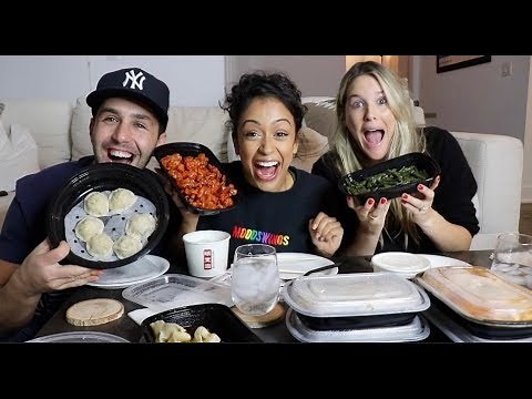 CHINESE FOOD MUKBANG ft LIZA KOSHY AND MY WIFE! PART 2