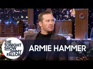 Armie Hammer Shaves His Head Backstage Before His Interview with Jimmy
