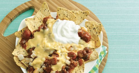 Hungry Girl's Chili Cheese Dog Nachos Are the Guilt-Free Snack You Need on Game Day