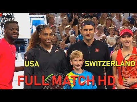 Federer Bencic vs Tiafoe Williams Hopman Cup 2019 Highlights