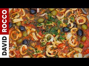 Calamari Recipe: How to Make Calamari Puttanesca-ish | Recipe by David Rocco