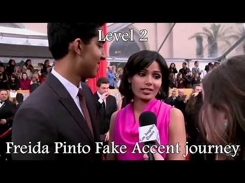 Freida Pinto FAKE accent journey