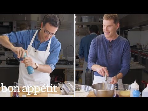 Bobby Flay Challenges Amateur Cook to Keep Up with Him | Back-to-Back Chef | Bon Appetit