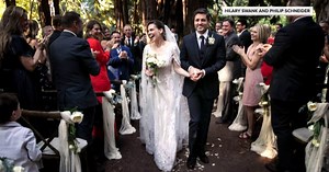 Hilary Swank reveals secret wedding to Philip Schneider in the Redwoods