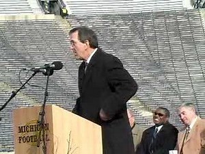 Lloyd Carr speaks at Bo Schembechler memorial part 2