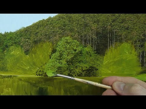 #101 How To Paint Realistic Trees in 3 Easy Steps | Oil Painting Tutorial