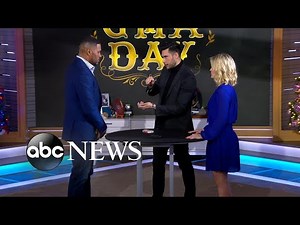 Magician Dan White stuns Michael Strahan and Sara Haines with his new trick