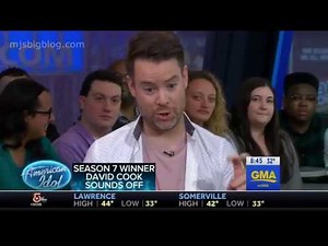 David Cook American Idol 7 Winner Drops by Good Morning America (GMA)