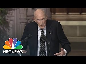 Former Senate Alan Simpson Wins Laughs And Recalls Bush As One Of 'Nature's Noble Men' | NBC News