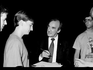 September 1989 - Nobel Peace Prize Recipient Elie Wiesel at DePauw University