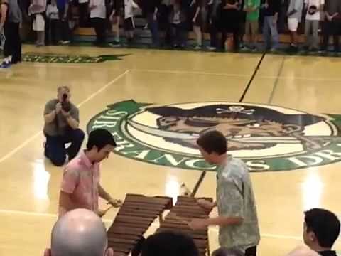 national anthem marimba closeup