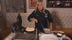 How to make chef Cat Cora's bacon-cheddar waffles