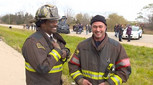 Taylor Kinney, Jesse Spencer BTS ‘Chicago Fire’ Ep 709