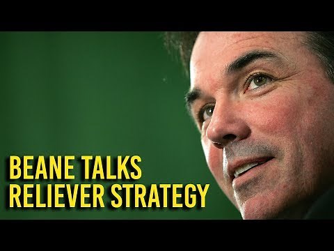 Oakland A's executive Billy Beane discusses reliever strategy