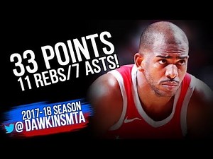 Chris Paul Full Highlights 2018.01.20 vs Warriors - 33 Pts, 11 Rebs, 7 Asts, Point-GOD!