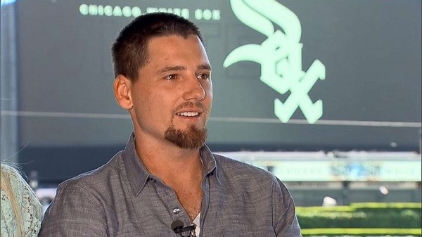Danny Farquhar throws out first pitch at White Sox game