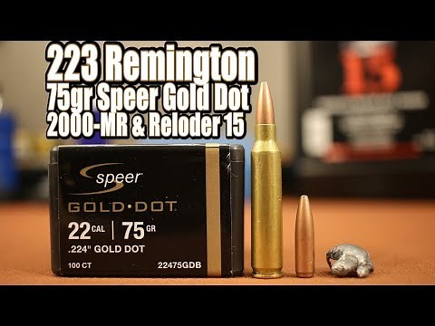 75gr Speer Gold Dot in 223 Remington