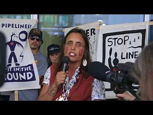 Winona LaDuke speaks following approval of Line 3 pipeline