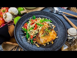 Chef Jet Tila's Miso Black Cod with Apple Green Bean Salad - Home & Family