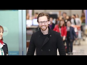 Tom Hiddleston arriving at Incheon Airport - April 11, 2018