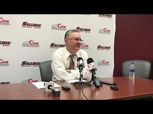 SIU coach Barry Hinson talks to the media after 80-52 loss