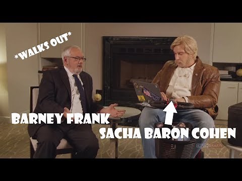 Barney Frank walked out of an interview with Sacha Baron Cohen
