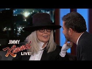 Diane Keaton Has a Hard Time Coming to Kimmel