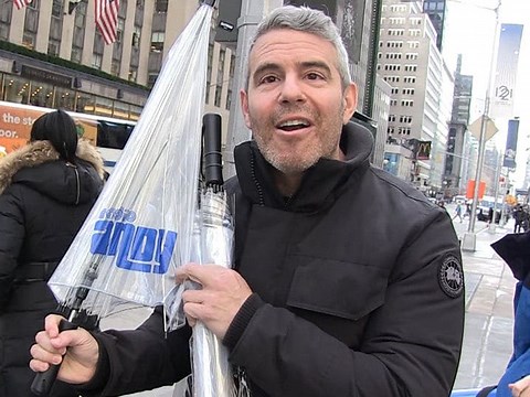 Andy Cohen Gets Personalized Umbrellas After New Year's Eve Rant