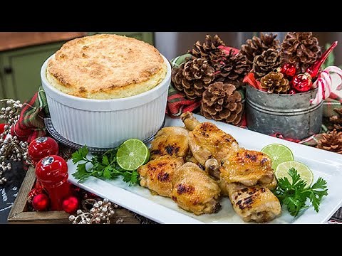 Carla Hall's Brown Sugar Baked Chicken with Grits Soufflé - Home & Family