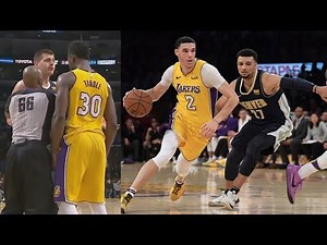 Lonzo Ball Chase Down! Kuzma Sky Hook! Lakers Revenge vs Nuggets! 2017-18 Season
