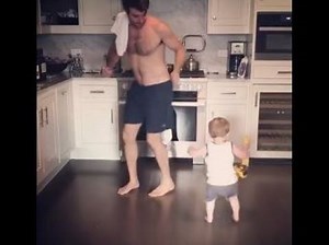 JAMES WOLK SHIRTLESS DANCING BABY