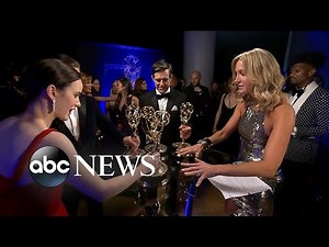 Backstage at the 2018 Emmy Awards