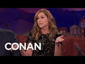 Jenna Fischer Used To Live Behind A Sex Shop - CONAN on TBS