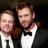 Chris Hemsworth and Matt Damon Had a Double Date in a Hot Tub and, Wait, Is There Room for One More?