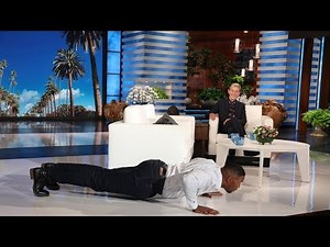 Ellen Dares Michael Strahan to a Push-Up Challenge