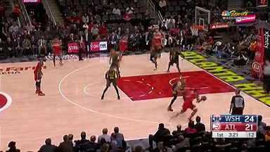 Troy Brown slides into paint with assist from Bradley Beal