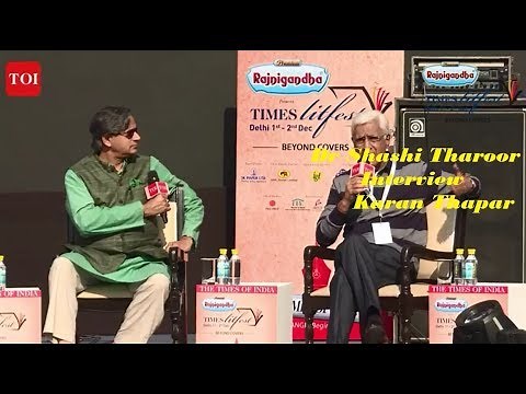 Shashi Tharoor’s ‘interview’ of journalist Karan Thapar #TLF