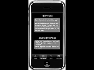 Sign Shaker iphone / ipad app demo