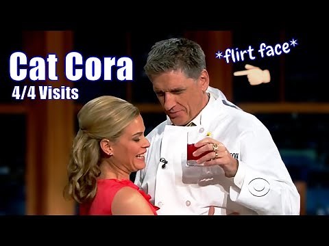 Cat Cora & Craig Ferguson Cooking - Things Heat Up Fast!