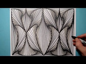 AMAZING FREEHAND ZENTANGLE PATTERN DRAWING