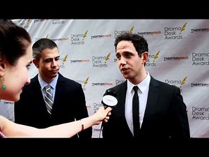 Stephen Karam and Santino Fontana Interview on the Drama Desk Awards 2012 Red Carpet