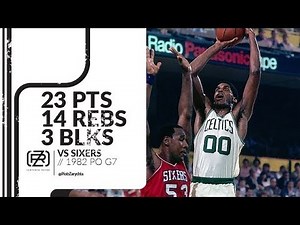 Robert Parish 23 pts 14 rebs 3 blks vs Sixers 1982 PO G7