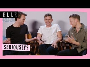 'BEST INTERVIEW EVER!' | Mamma Mia 2 cast | Jeremy Irvine, Hugh Skinner, Alexa Davies