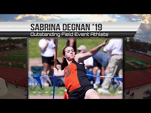 Sabrina Degnan '19 Outstanding Field Event Athlete (Oxy T&F Awards 2018)