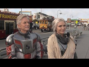 Michael Douglas and Michelle Pfeiffer Talk Challenges of the Supersuit On-Set of 'Ant-Man and the…