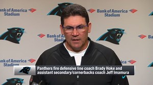 Carolina Panthers head coach Ron Rivera on firing of defensive line, cornerbacks coaches: 'I just felt it was in the best interest of the football team'