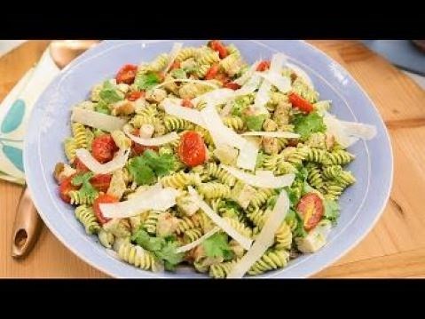 How to Make Marcela's Cilantro Pesto Pasta Salad | Food Network